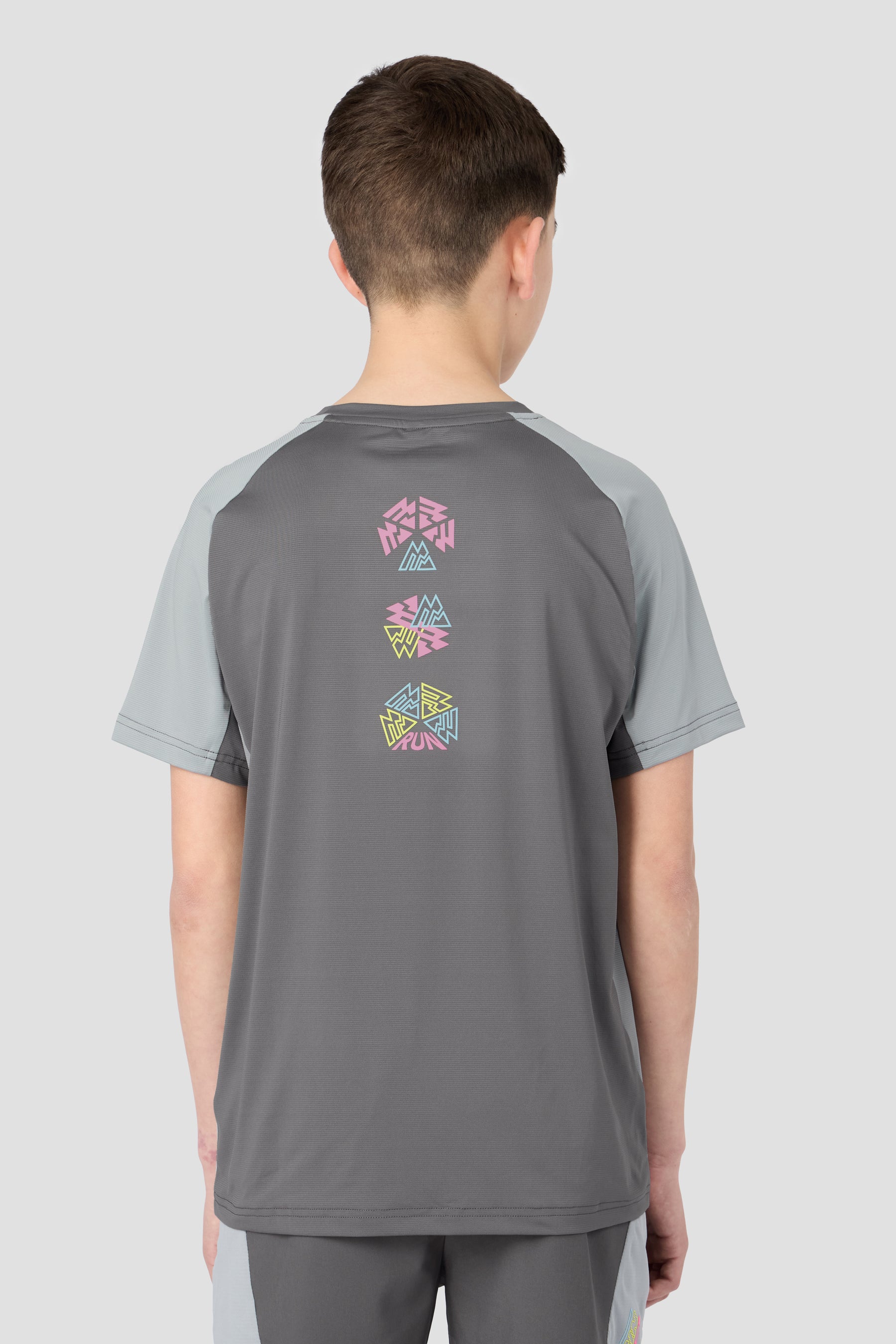 Boys MTX Run Turbo T-Shirt - Cement Grey/Platinum Grey