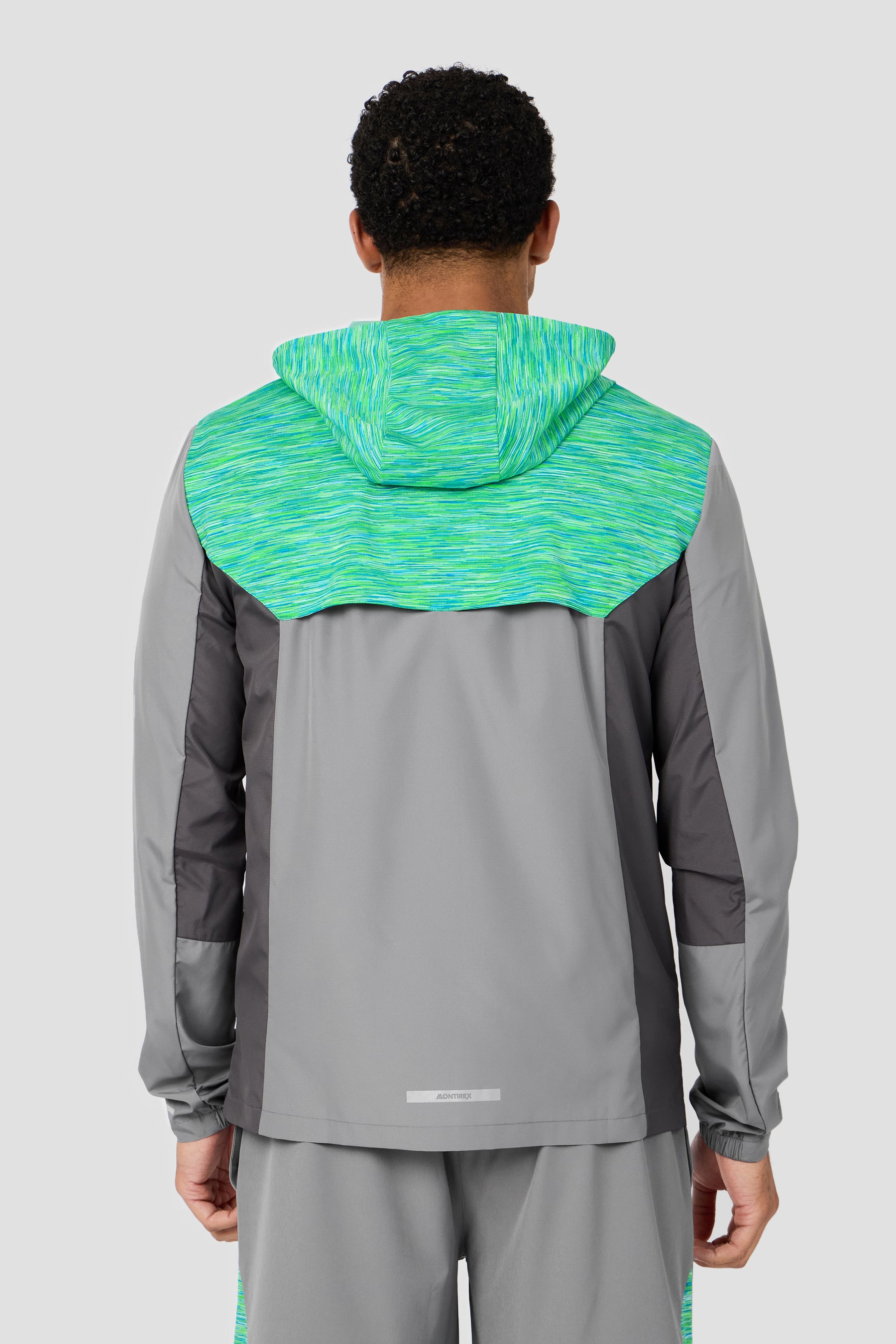 Trail Windbreaker - Grey/Blue/Green Multi