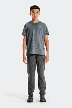 Boys Trail 2.0 T-Shirt - Grey/Blue Multi