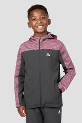 Boys Trail Windbreaker - Grey/Pink Multi