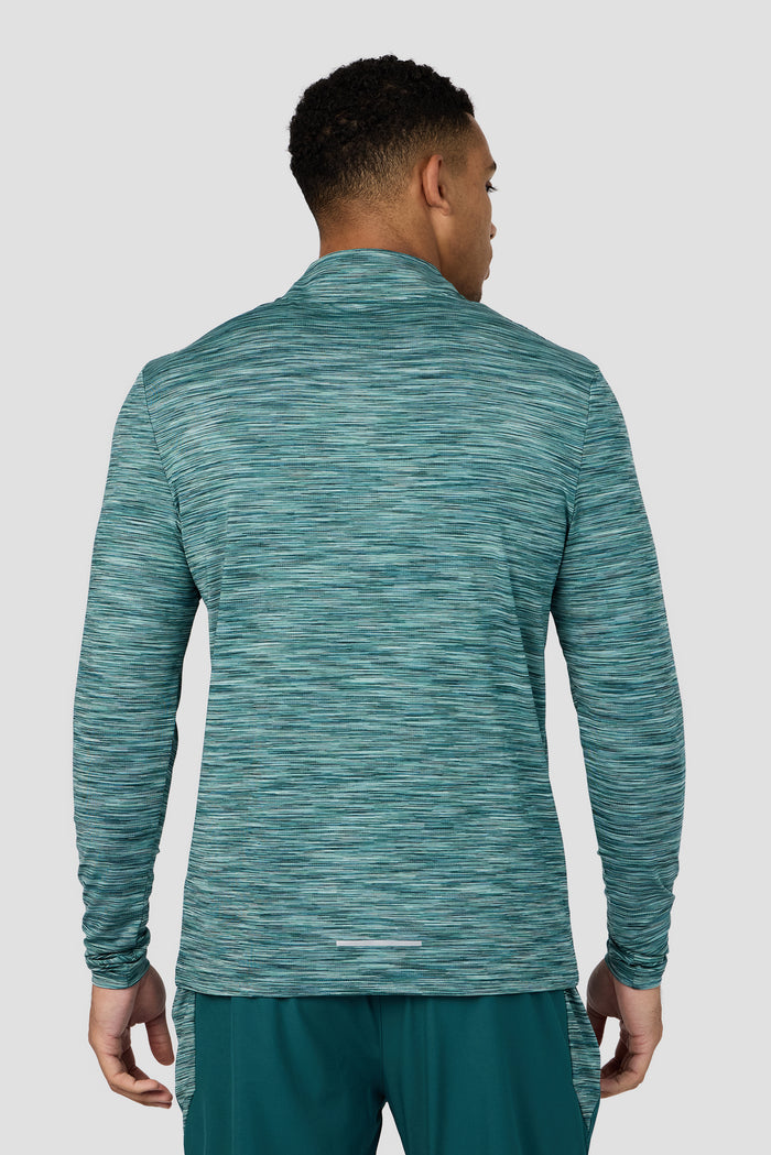 Trail 2.0 1/4 Zip - Light Teal Multi