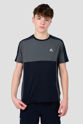 Boys Cerberus T-Shirt - Navy Void/Neon Sky/Slate Grey