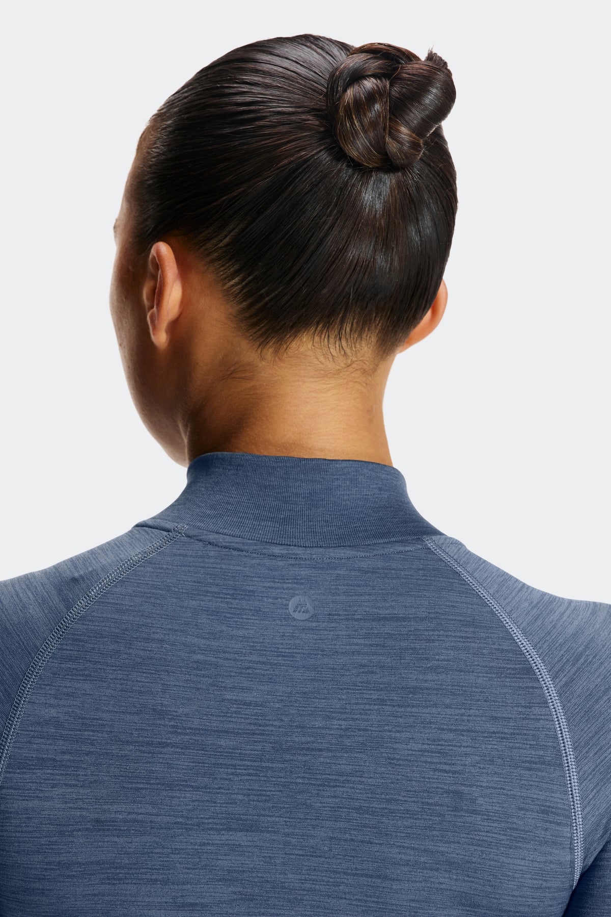 Trail Seamless Full Zip - Greyed Indigo Marl