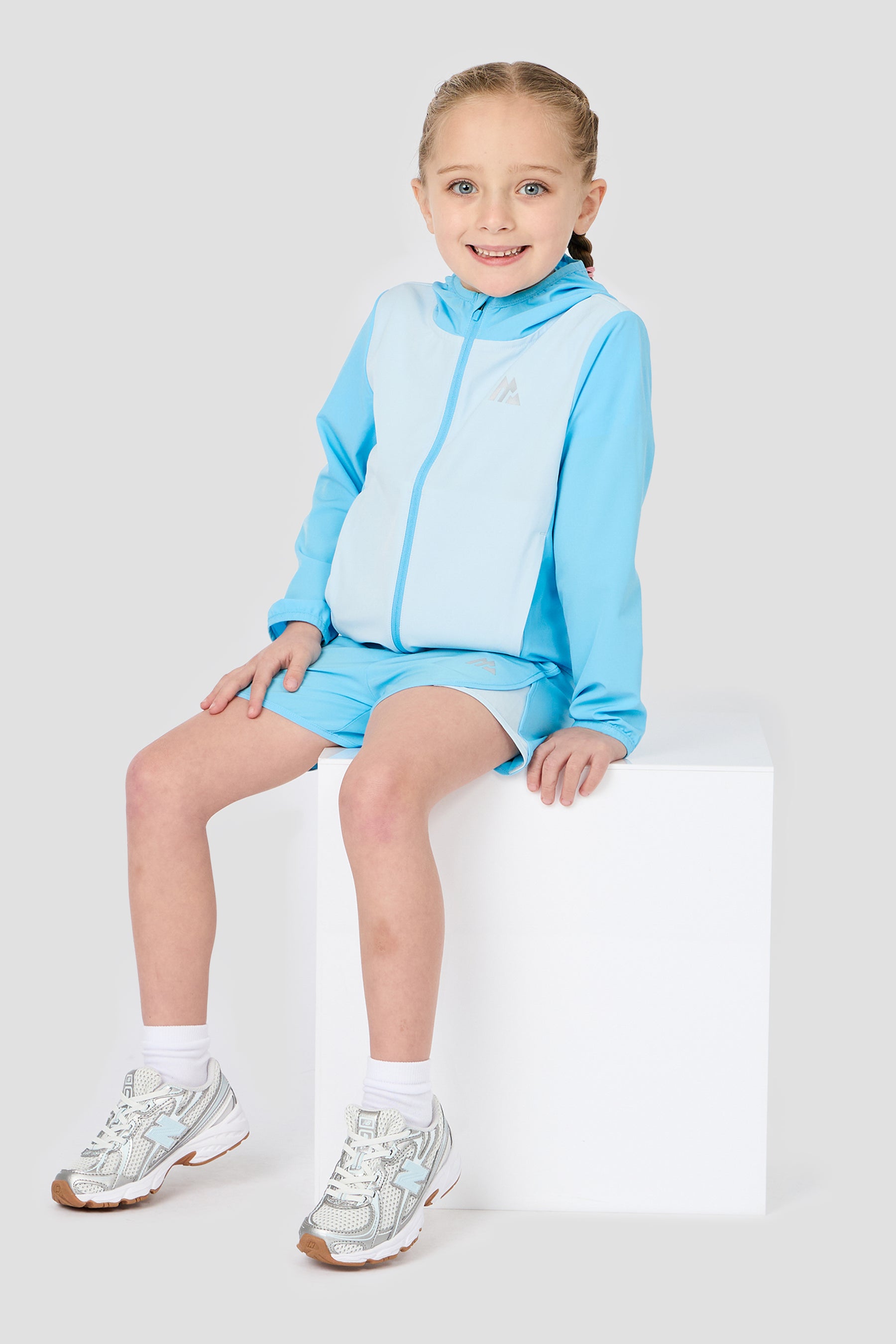 Infant Girls Bounce Windbreaker - Misty Blue/Seashell Blue