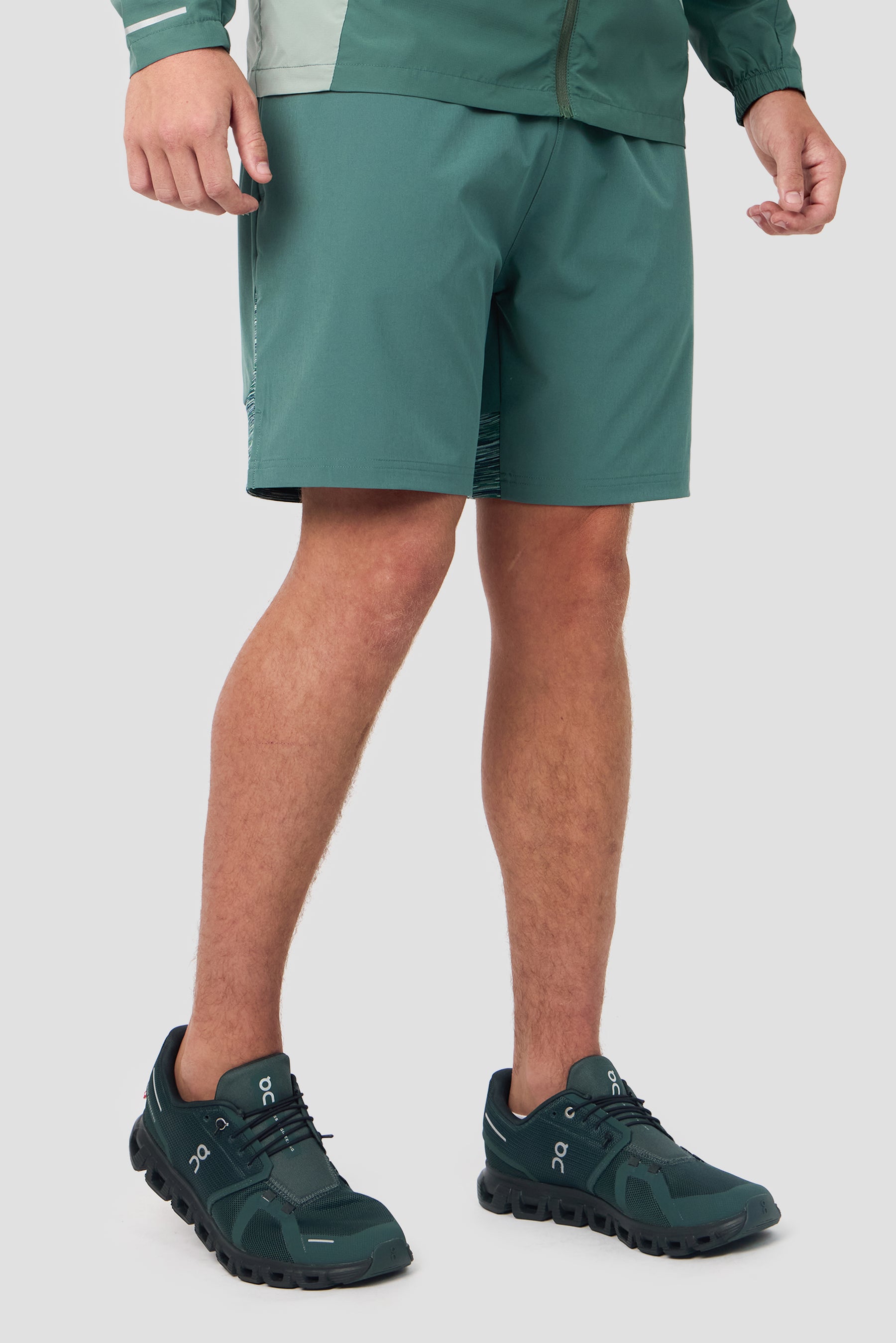 Trail Panel Short - Green/Blue