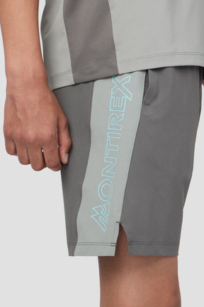 Boys Optic Short - Cement Grey/Platinum Grey/Neon Sky