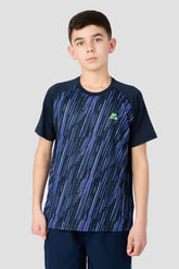 Boys Vigour T-Shirt - Midnight Blue/Ultraviolet