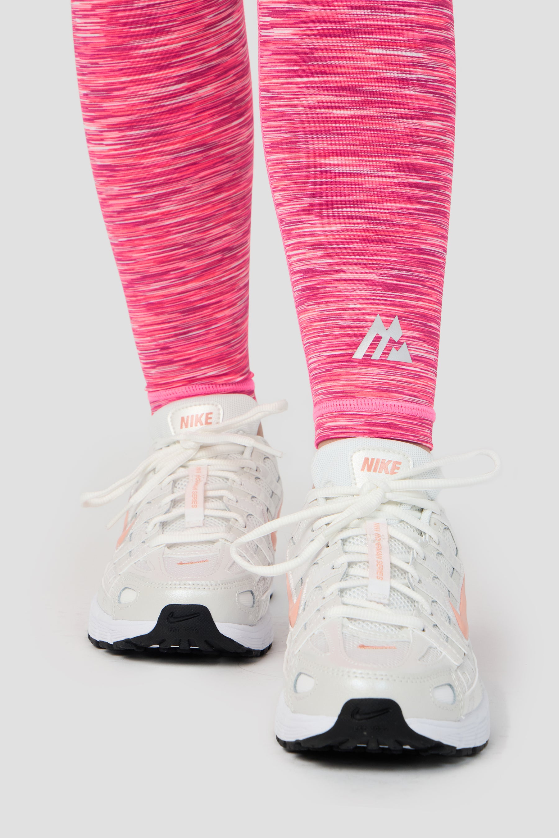 Girls Trail Icon Legging - Fuschia/White