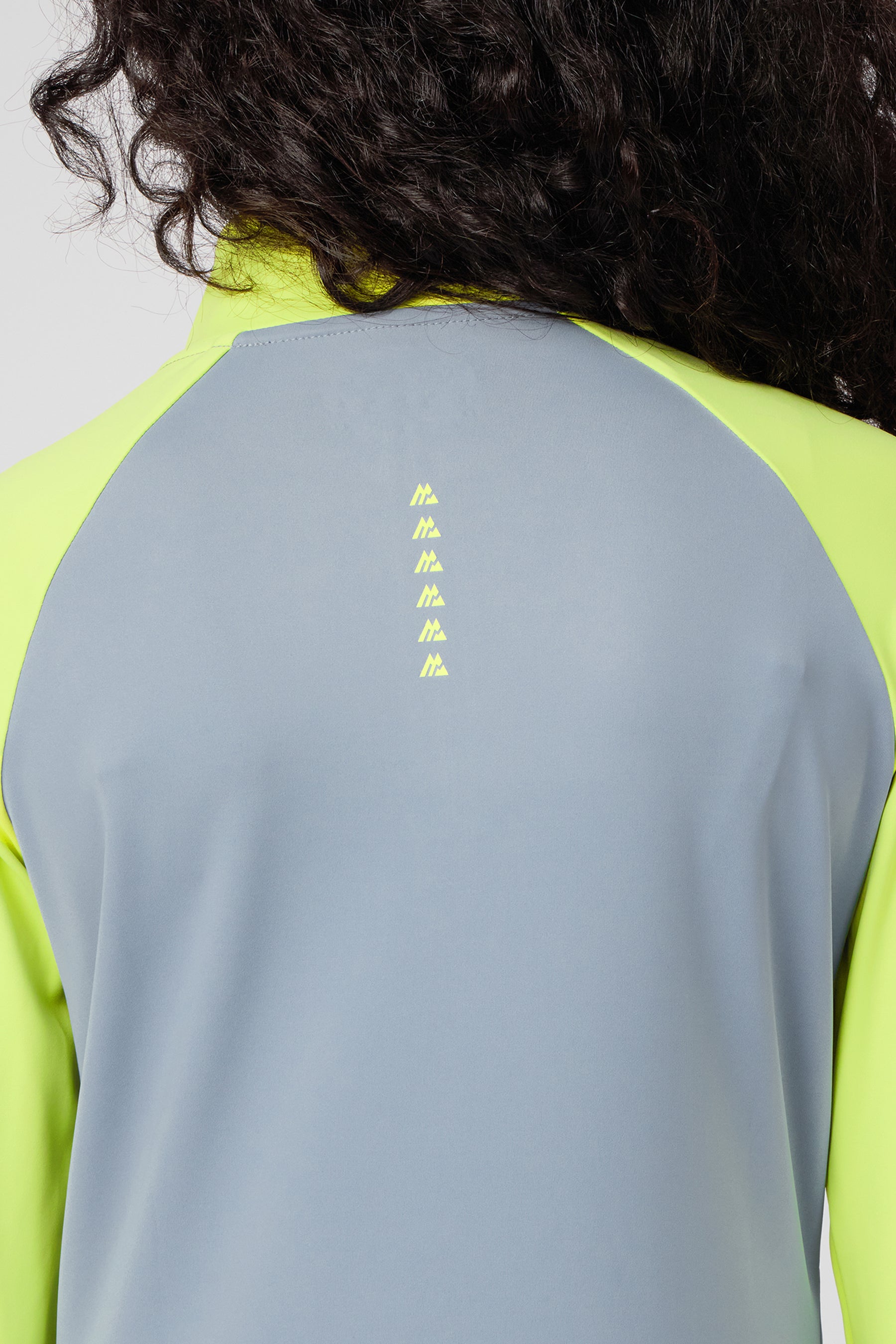 Girls Dash 1/4 Zip - Cadet Grey/Citrus