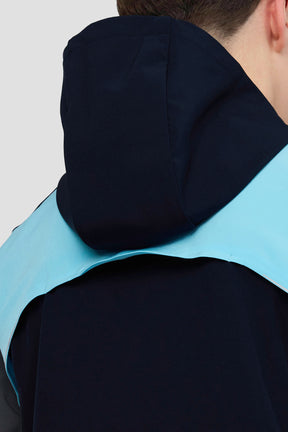 Boys Cerberus Jacket - Navy Void/Neon Sky/Slate Grey