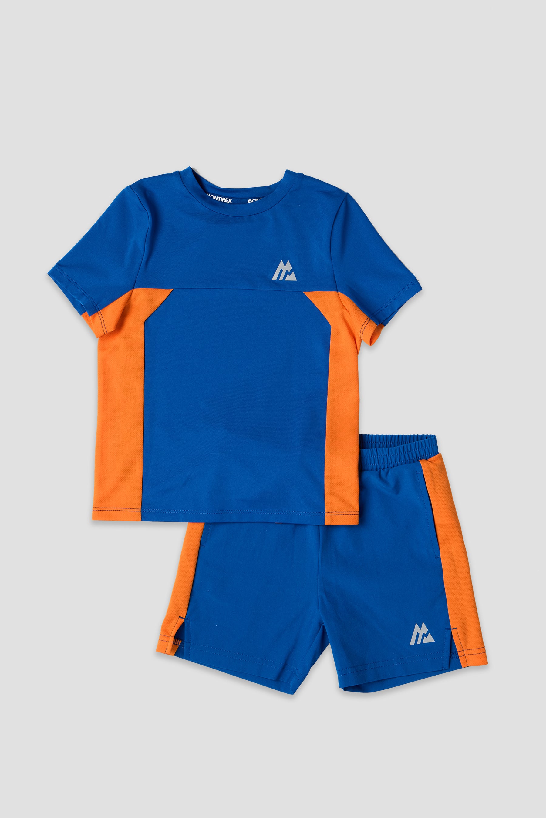 Infant Boys Peak 2.0 T-Shirt/Short Set - Cobalt/Tangerine Glow