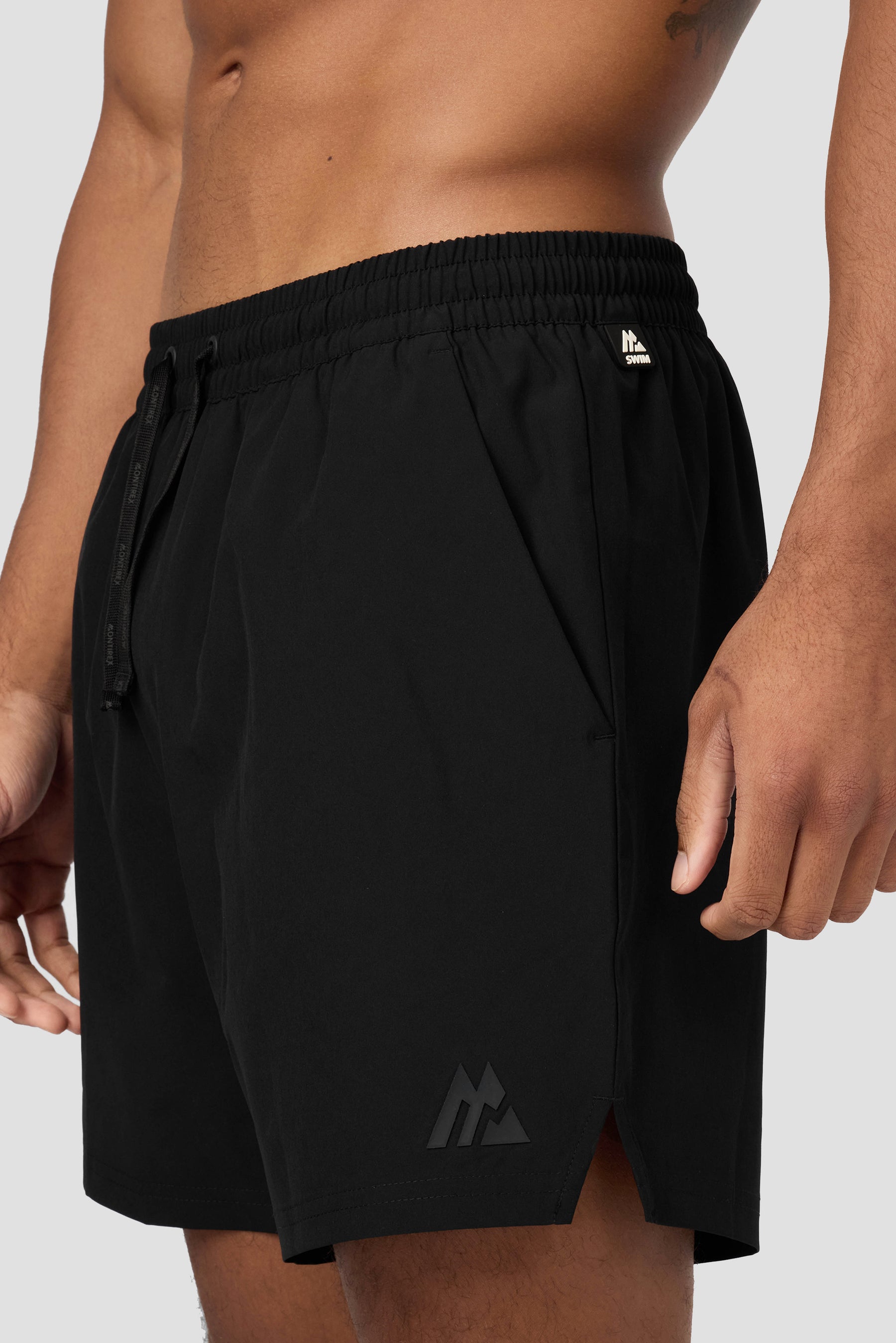 Monogram Swim Short - Black