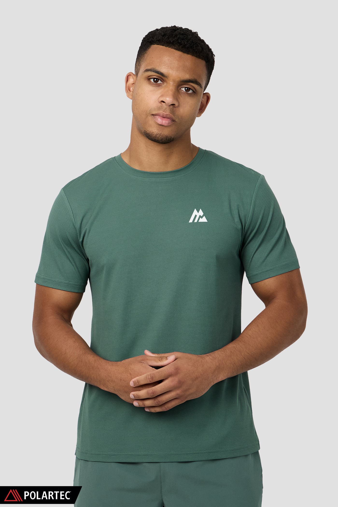 Peak Gridded Polartec® T-Shirt - Dolphin