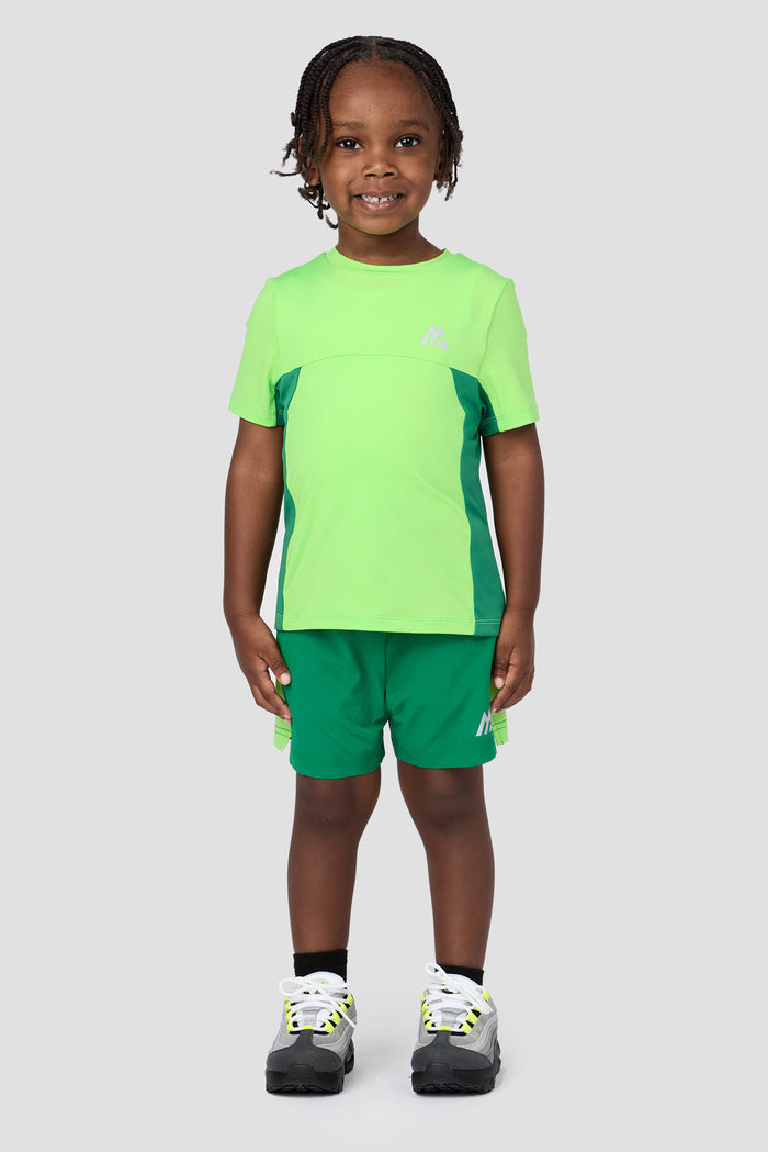 Infant Boys Peak 2.0 T-Shirt/Short Set - Chameleon/Spruce Green