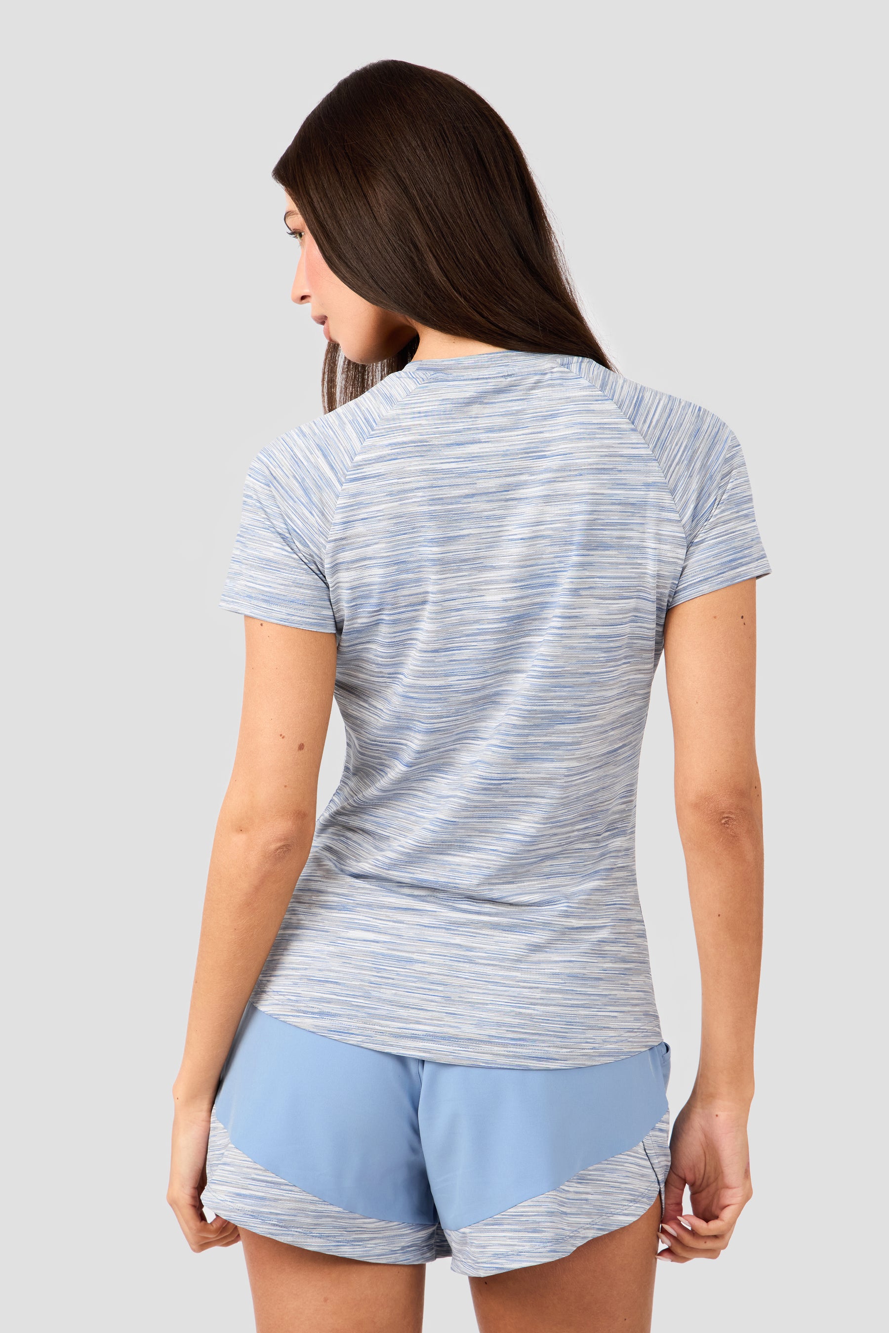 Women's Trail T-Shirt - Light Blue/Grey Multi