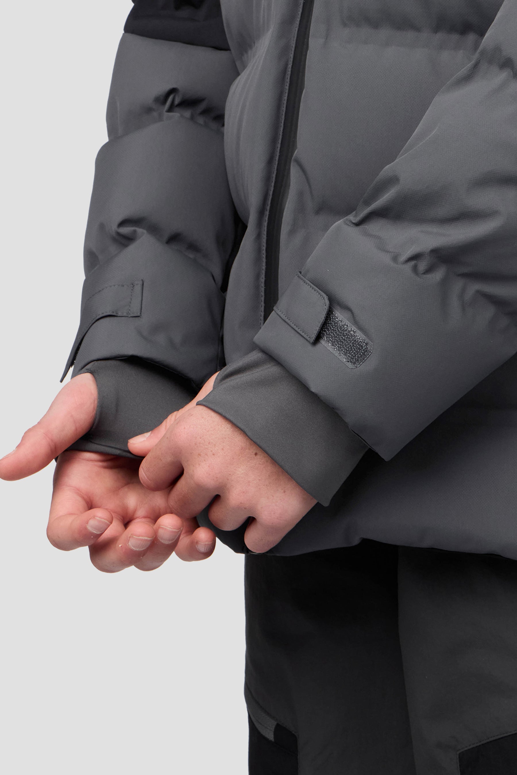 Boys Descent Down Jacket - Black/Asphalt