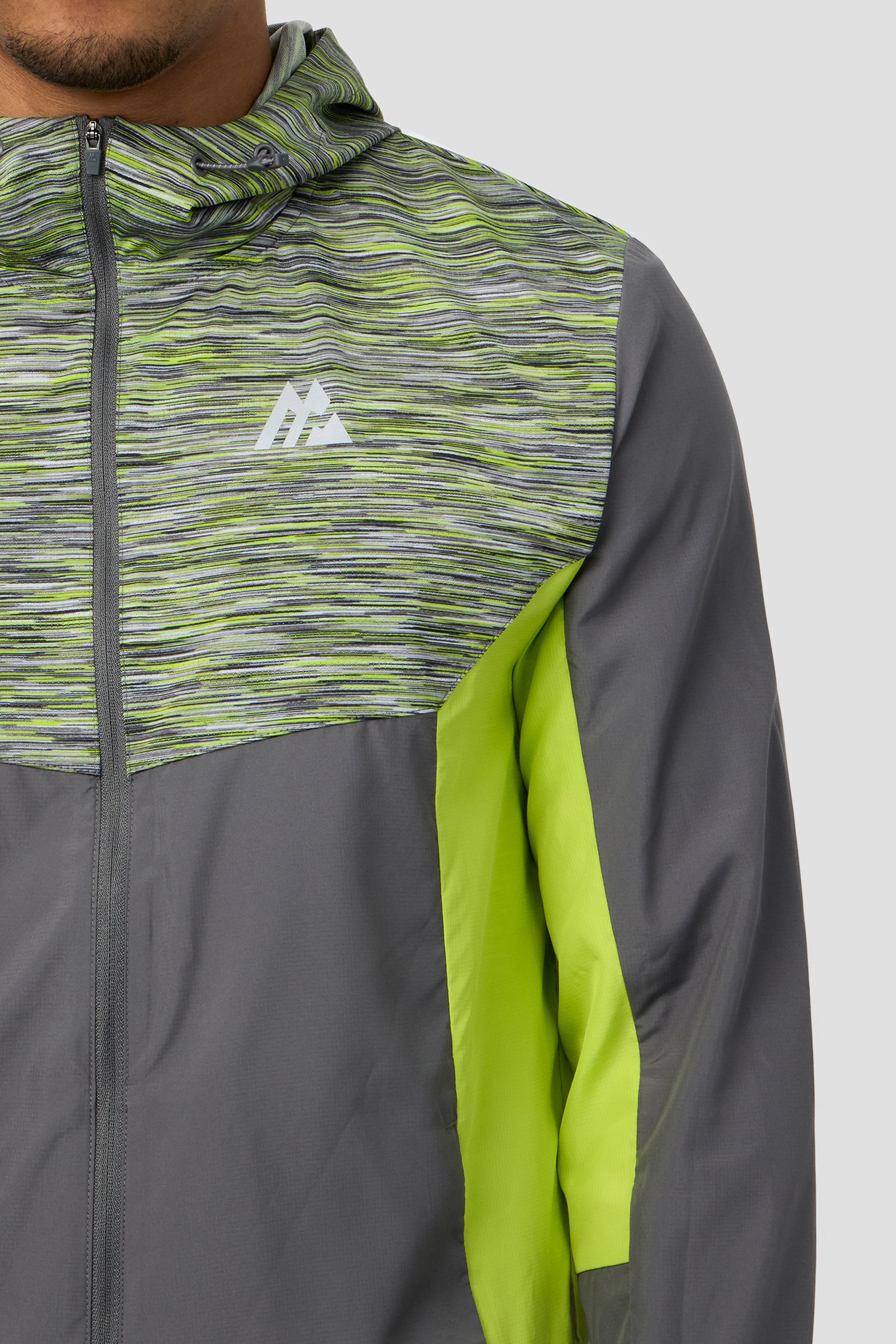 Trail Windbreaker - Lime/Grey