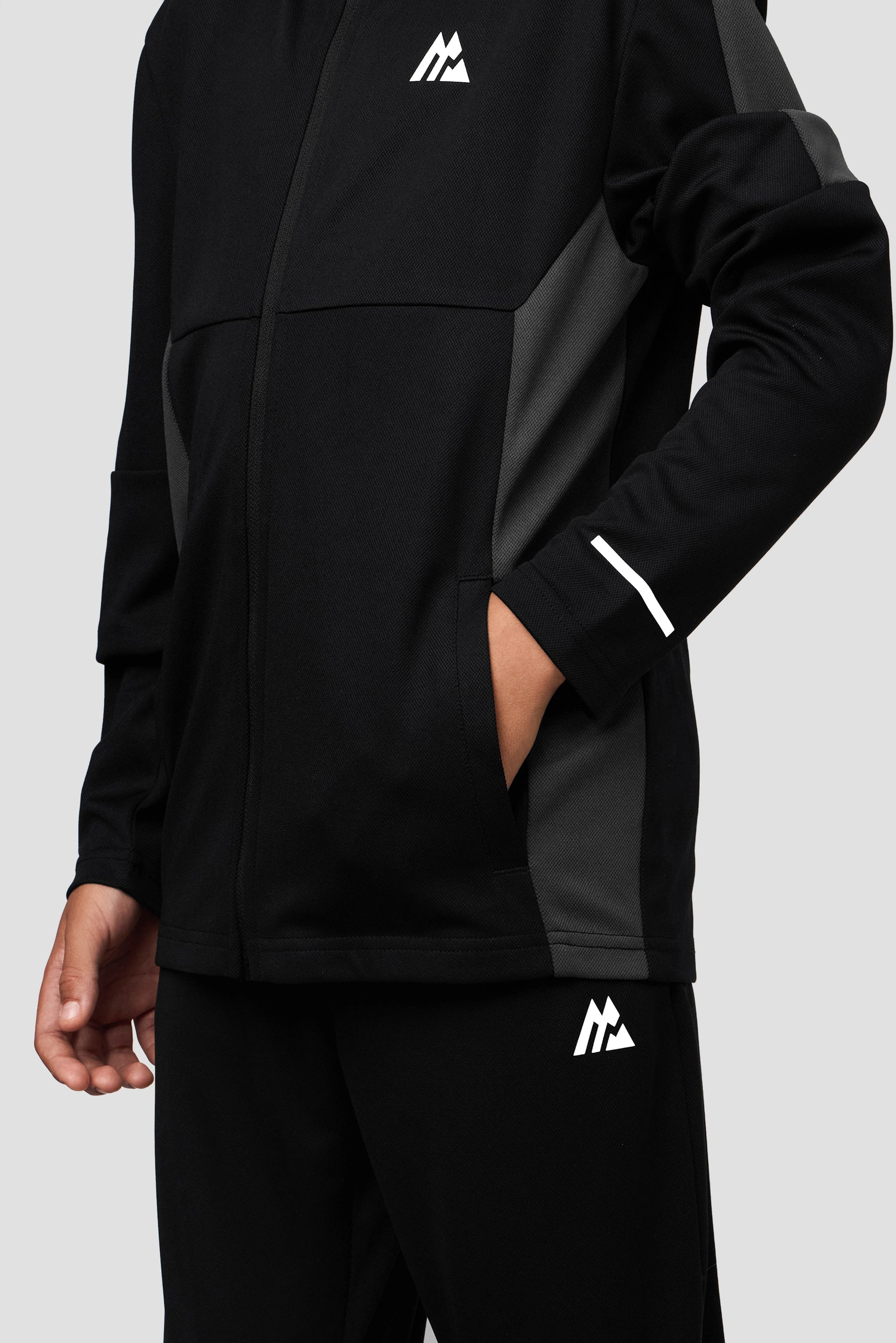 Boys Pace 2.0 Tracksuit - Black/Asphalt