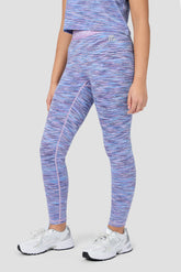 Girls Trail Icon Legging - Lilac/Blue/White
