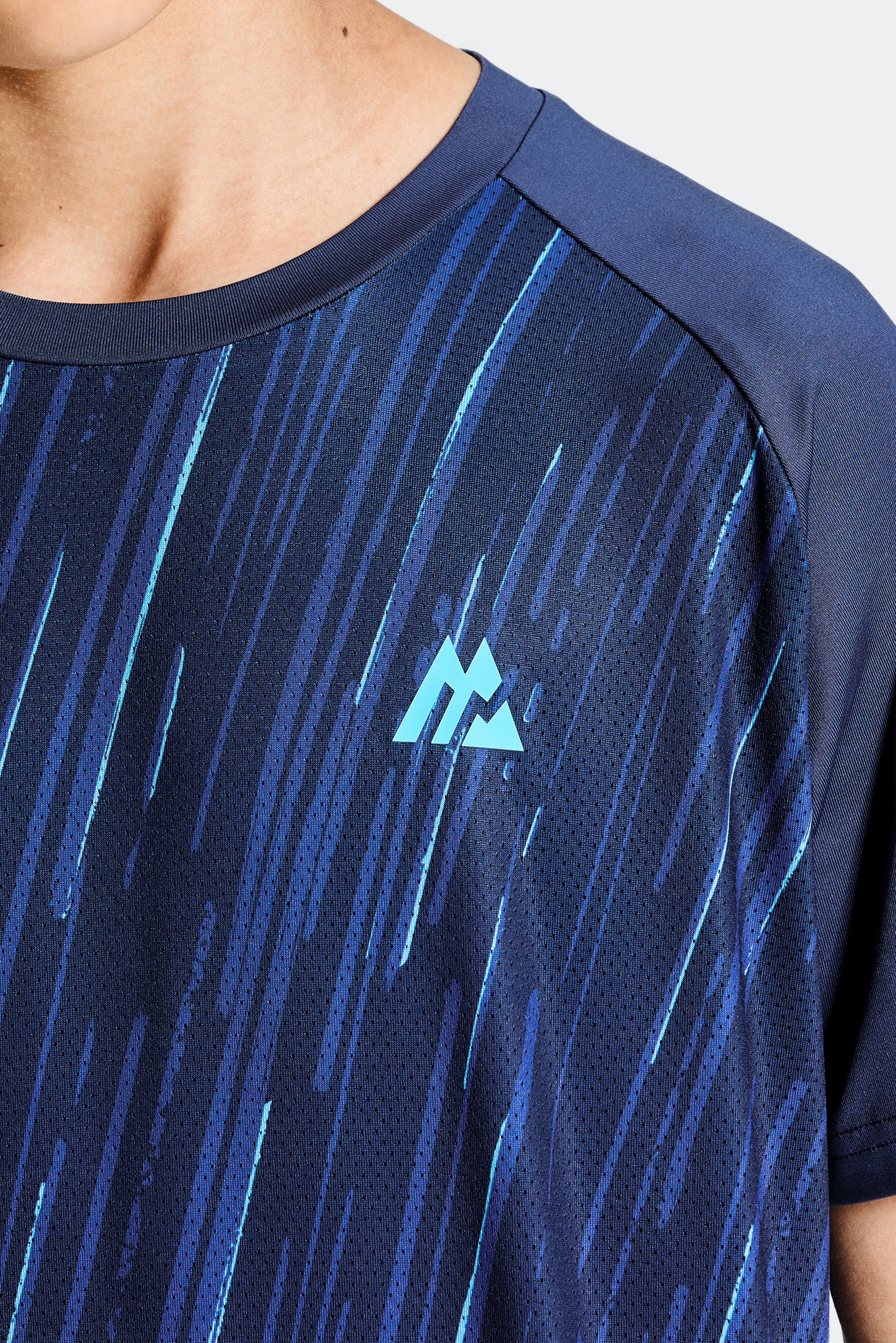 Boys Vigour T-Shirt - Midnight Blue/Marine Blue/Neon Sky