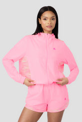 Women's Trail Windbreaker - Pink/Green/White