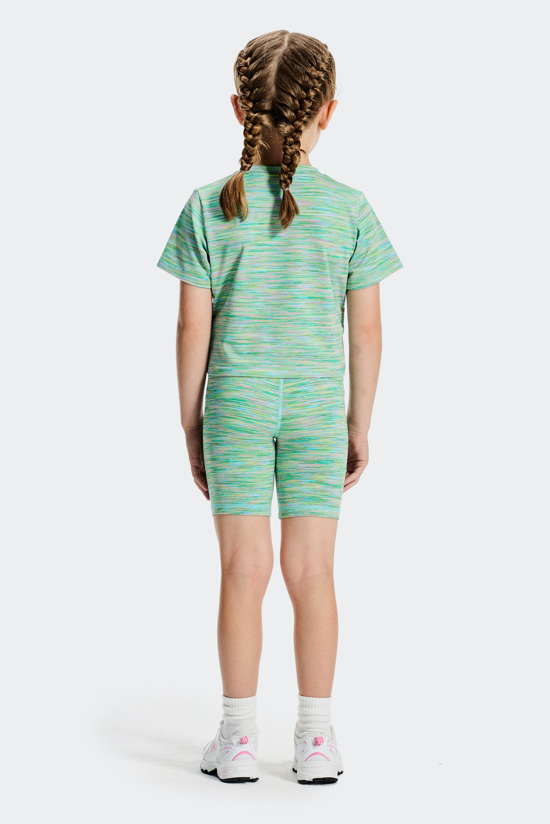 Infant Girl's Trail T-Shirt/Trail Cycling Short - Green/Blue/Lilac/Pink