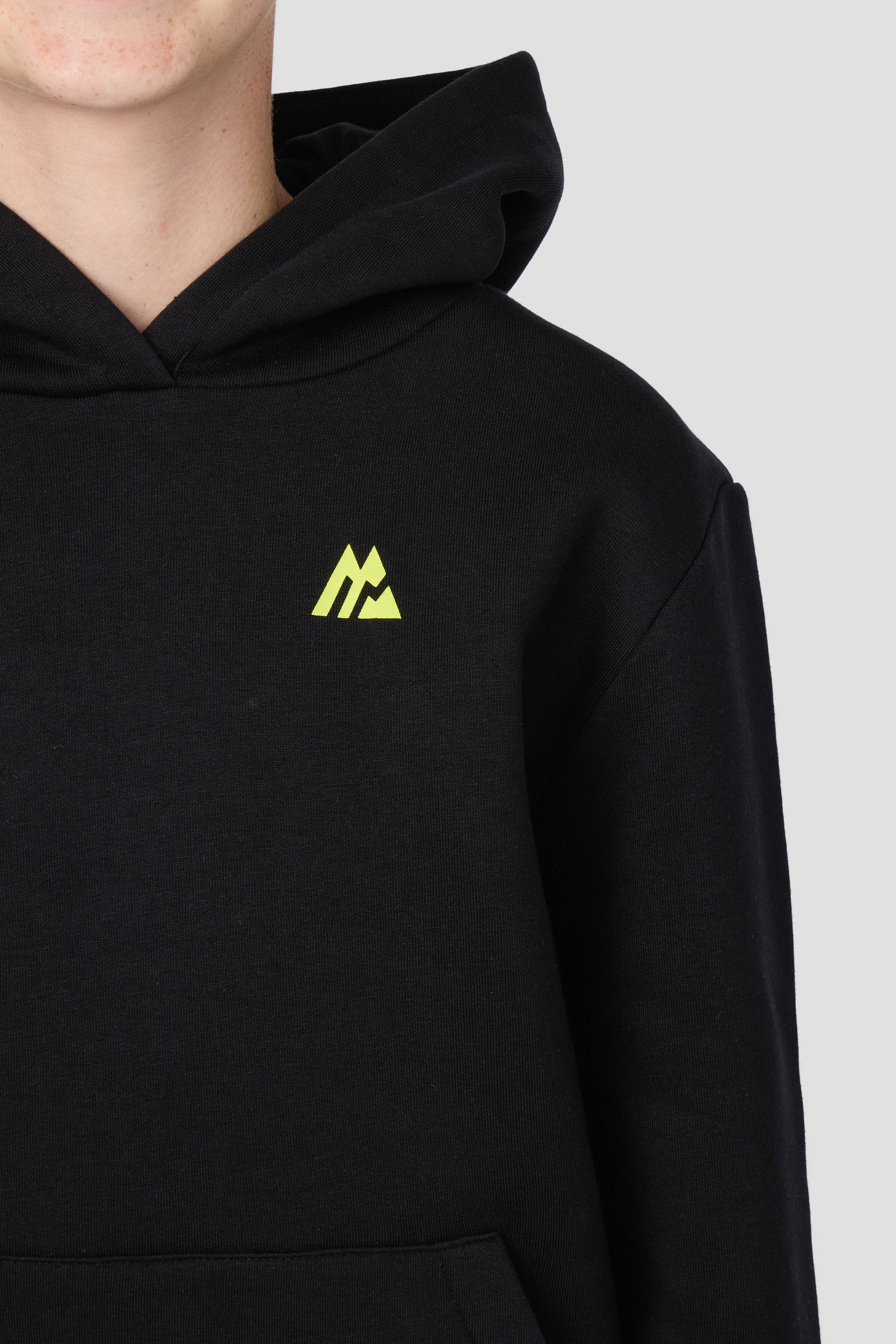 Boys Helix Graphic Hood - Black