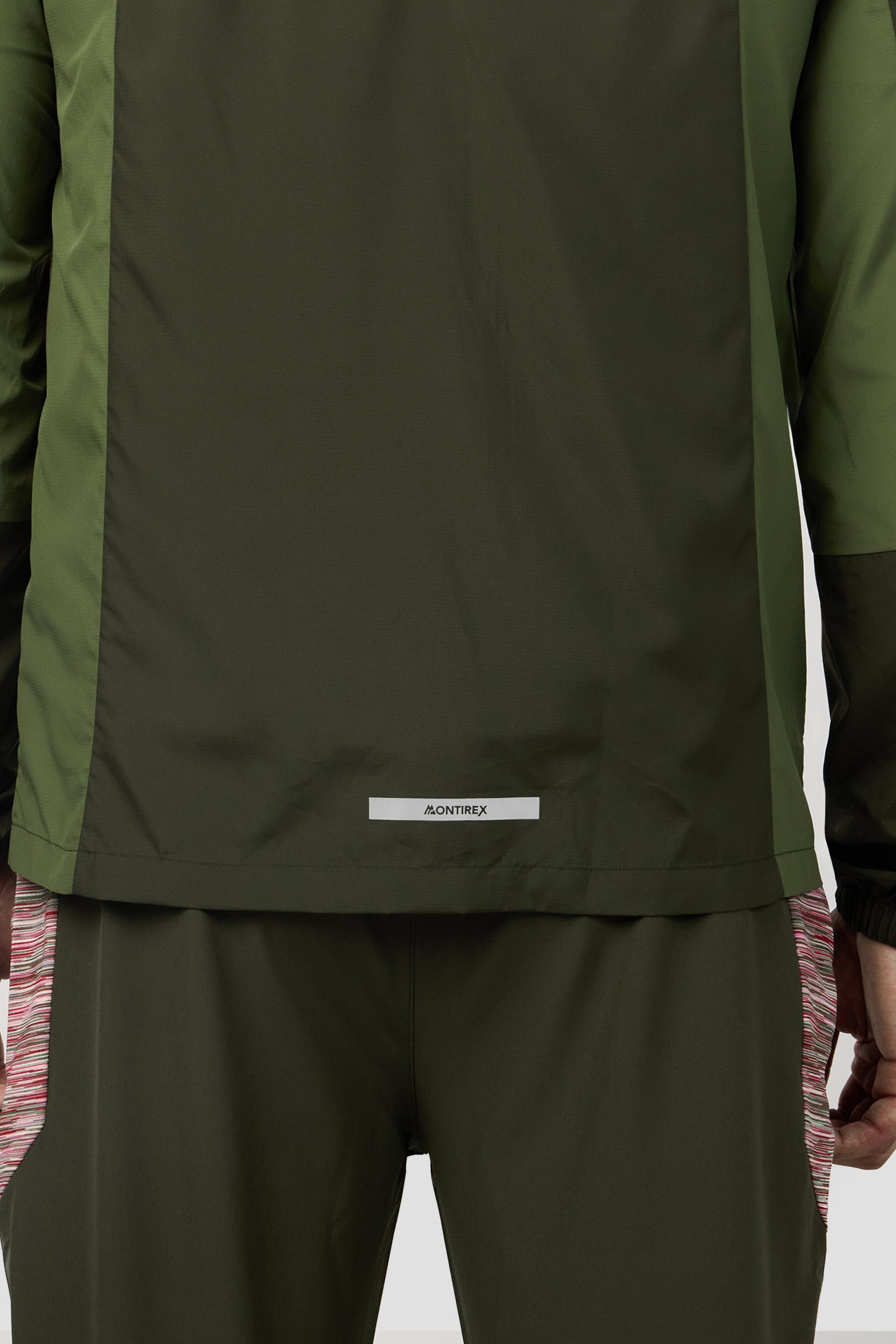 Trail Windbreaker - Khaki/Pink/Red