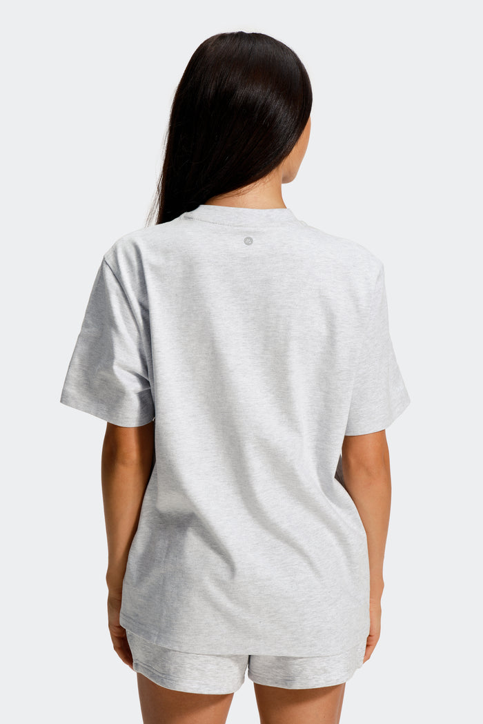 Athleisure Club T-Shirt - Platinum Grey Marl