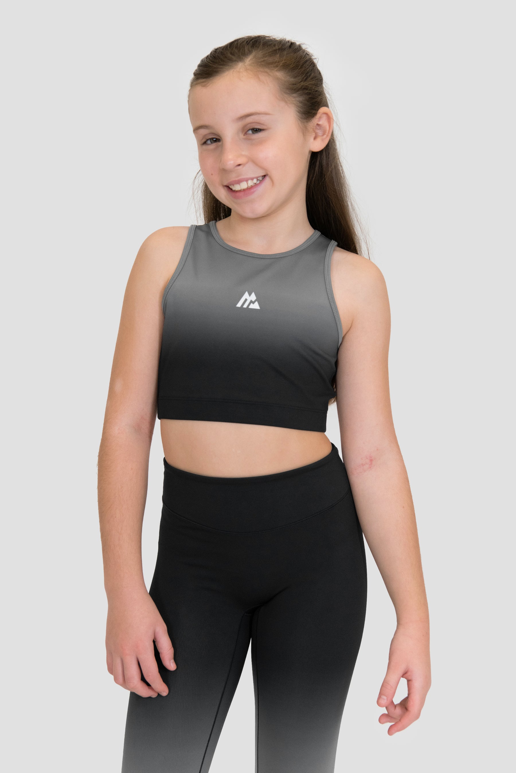 Girls Glow Vest - Black/Winter Sky