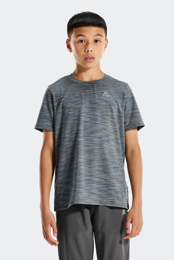 Boys Trail 2.0 T-Shirt - Grey/Blue Multi
