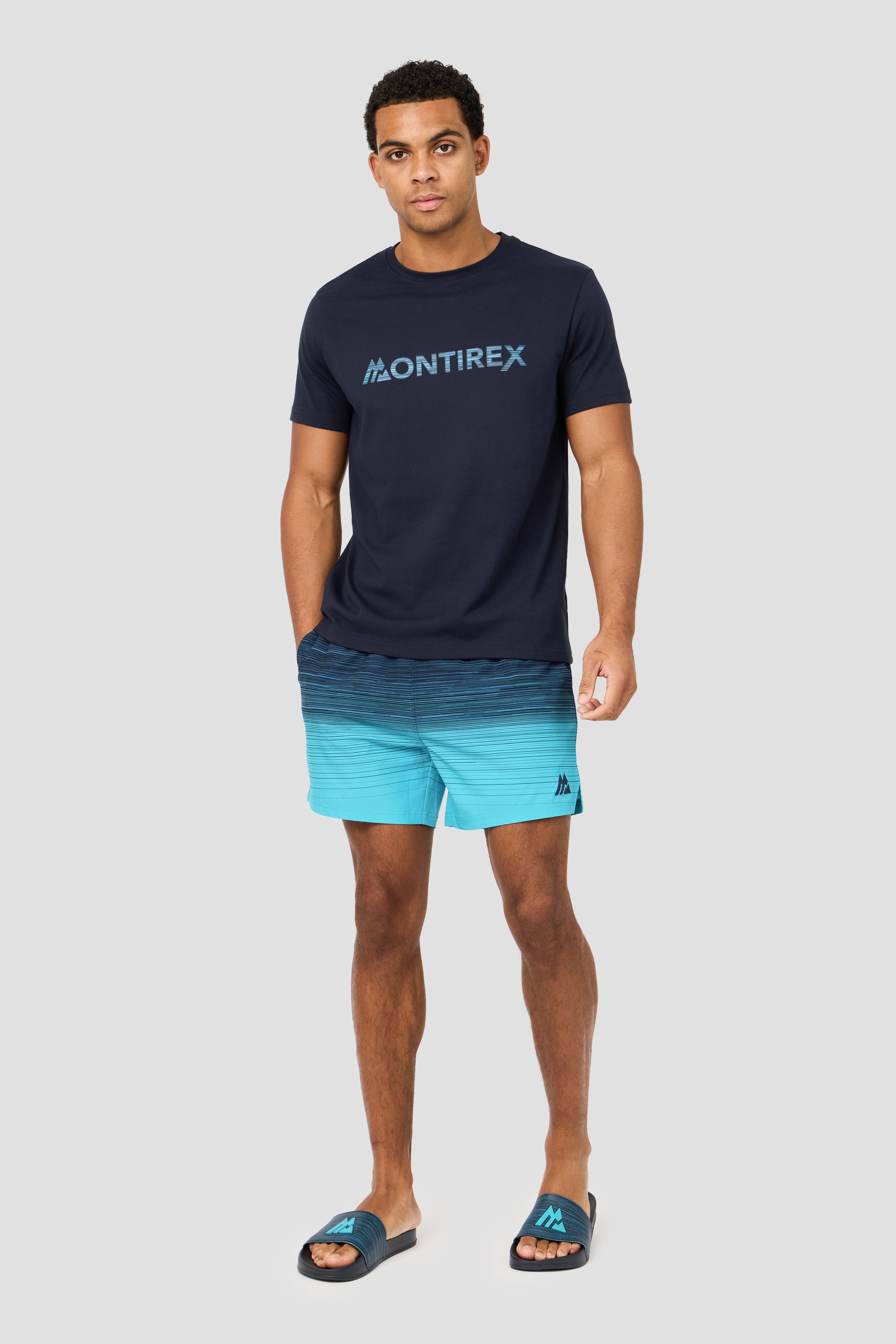 Trail M Logo T-Shirt - Midnight Blue