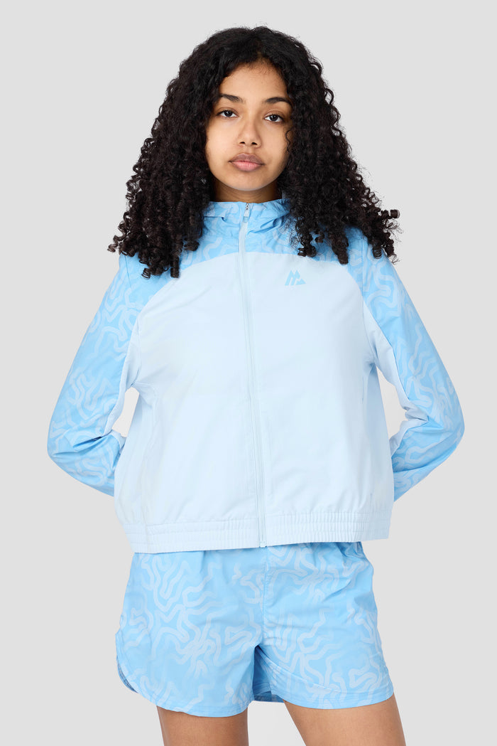 Girls Spin Windbreaker - Misty Blue/Seashell Blue
