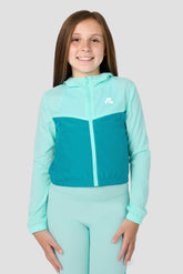 Girls Pace 2.0 Windbreaker - Arctic Blue/Pacific
