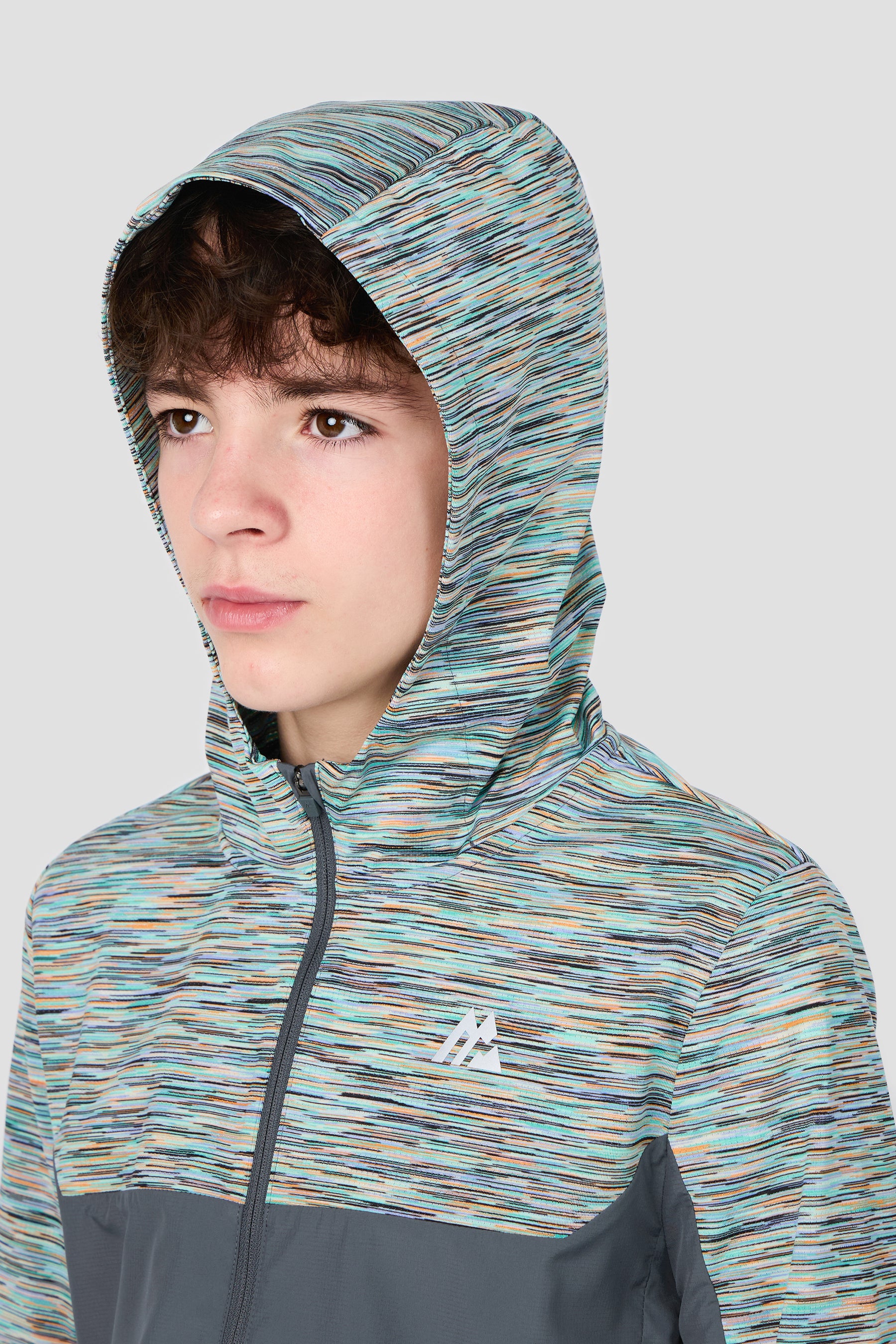 Boys Trail 2.0 Windbreaker - Grey/Pastel Multi/Black