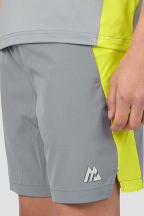 MTX Run Turbo Short - Platinum Grey/Electric Lime