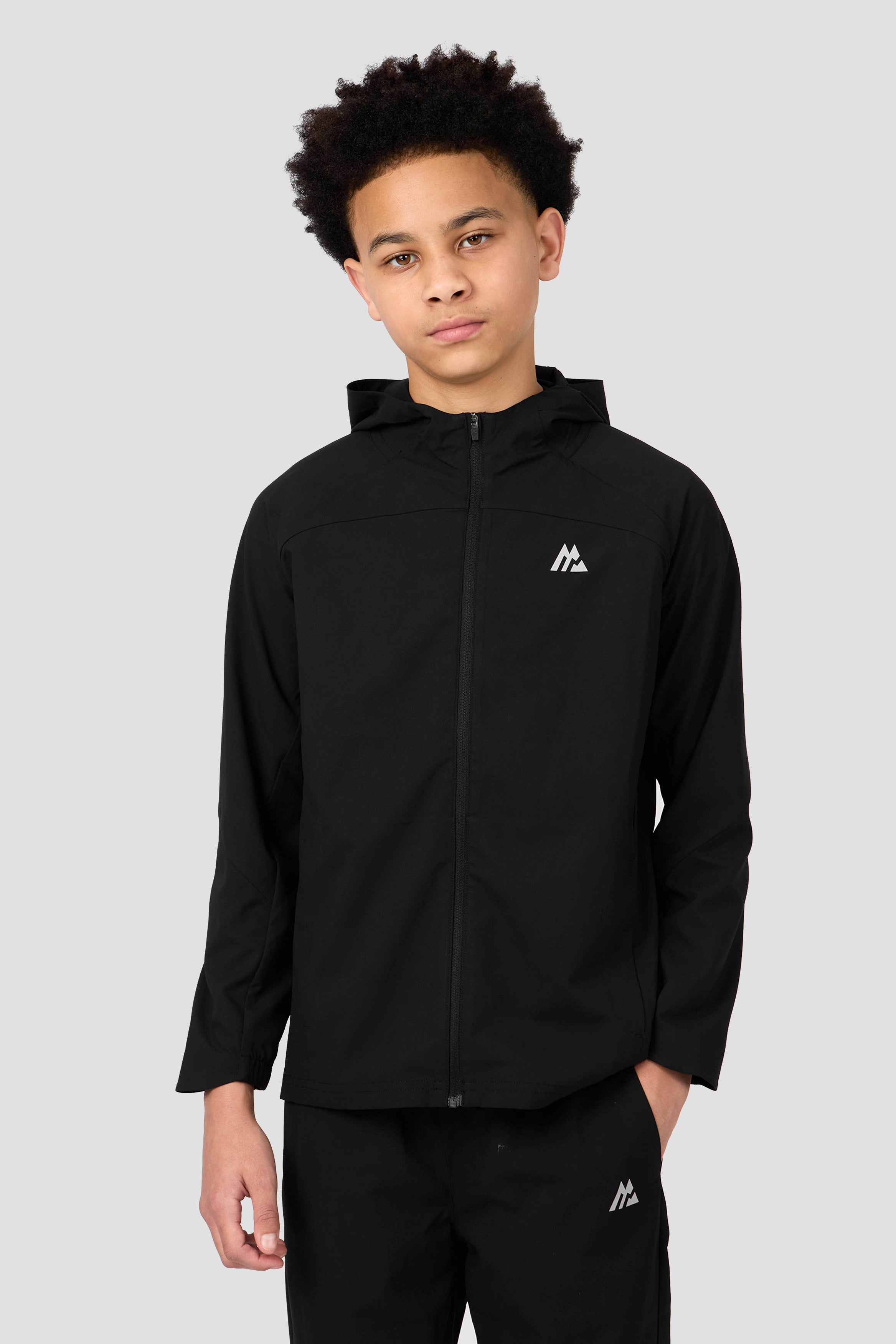 Montirex Boys Cache Jacket - Black | Sportswear Essential