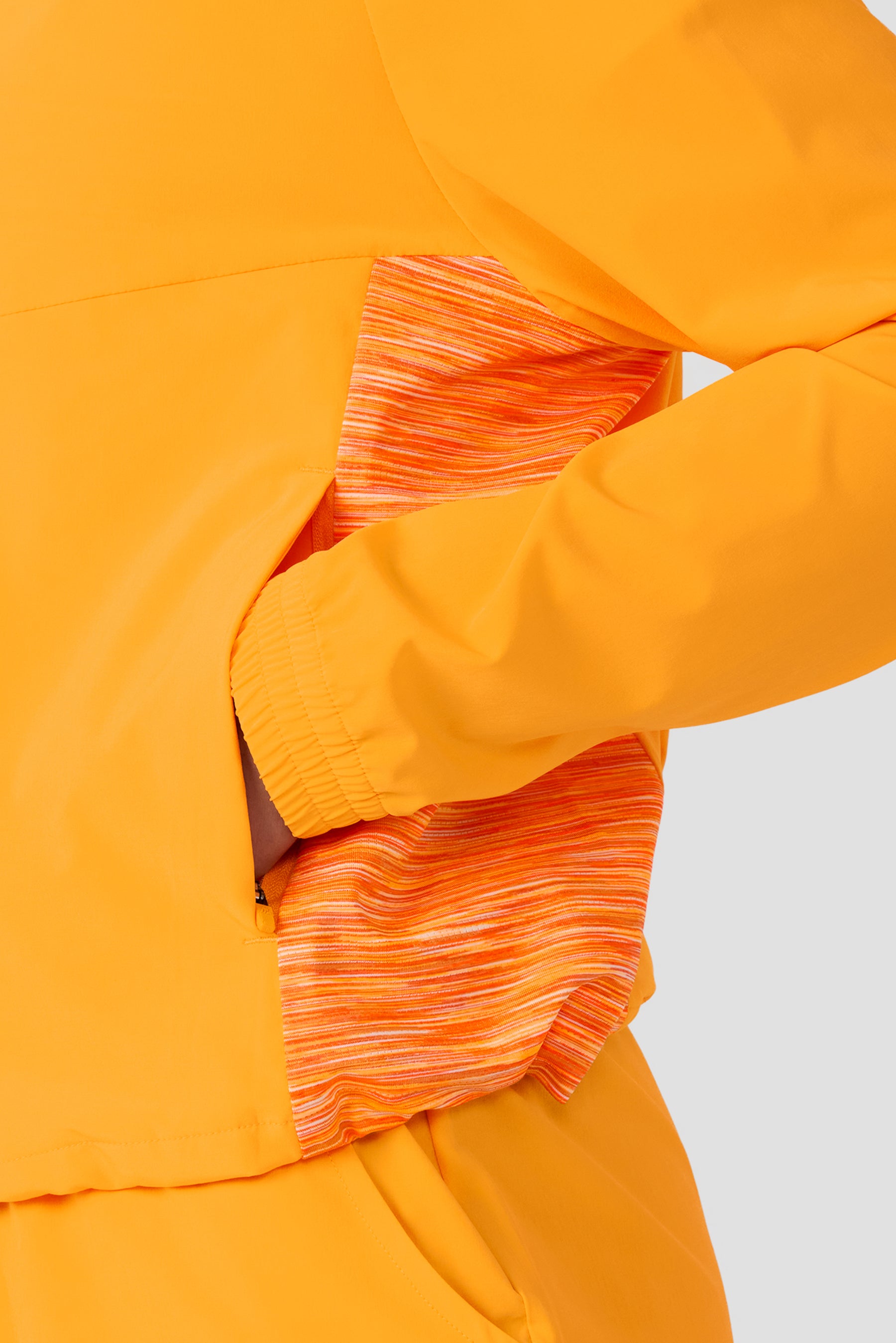 Women's Trail Windbreaker - Tangerine/White