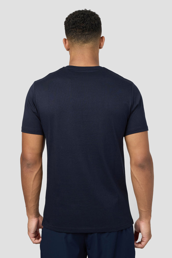 M Box T-Shirt - Midnight Blue/Ice Tango