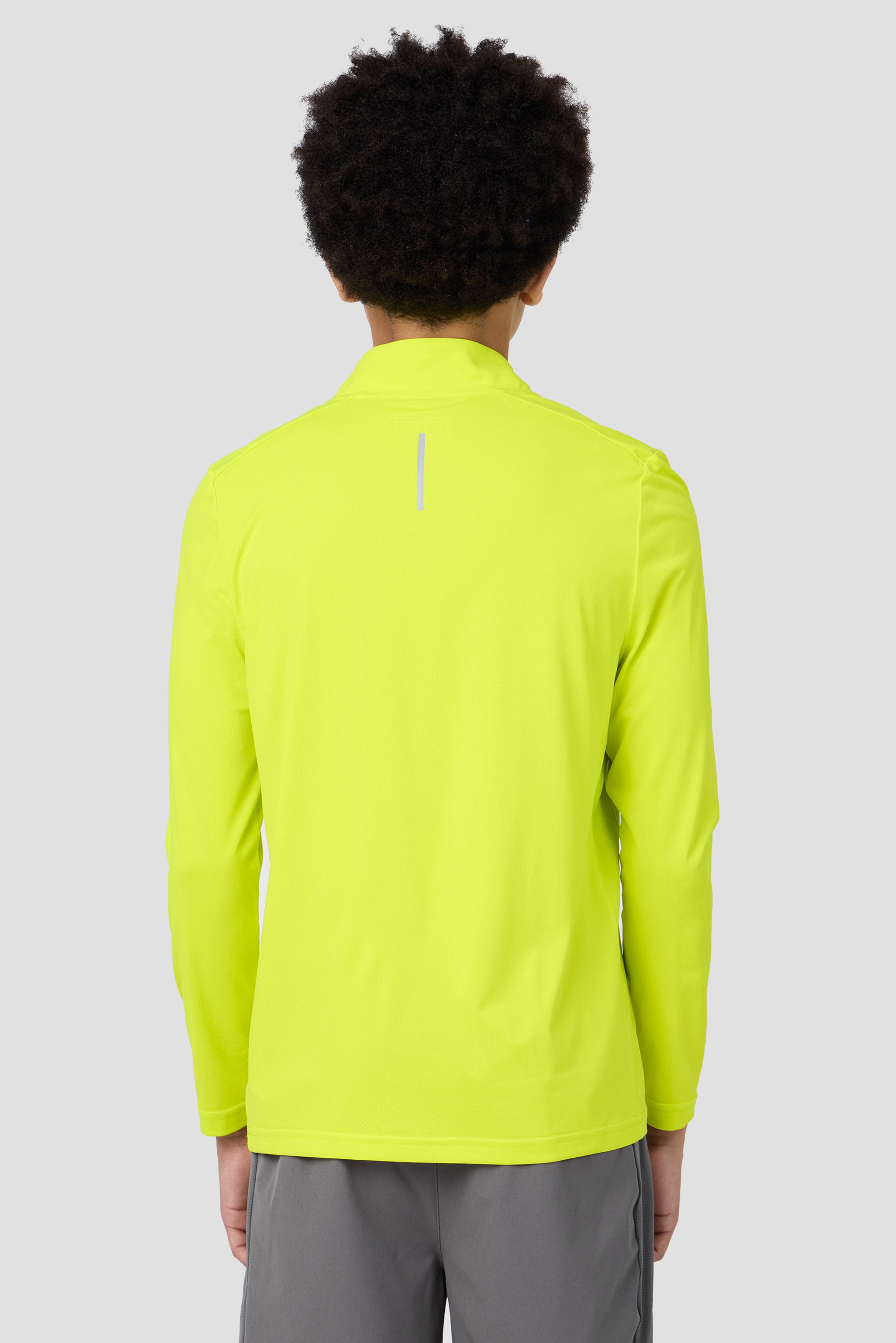 Boys Delta 1/4 Zip Electric Lime | Montirex Sportswear Clothing