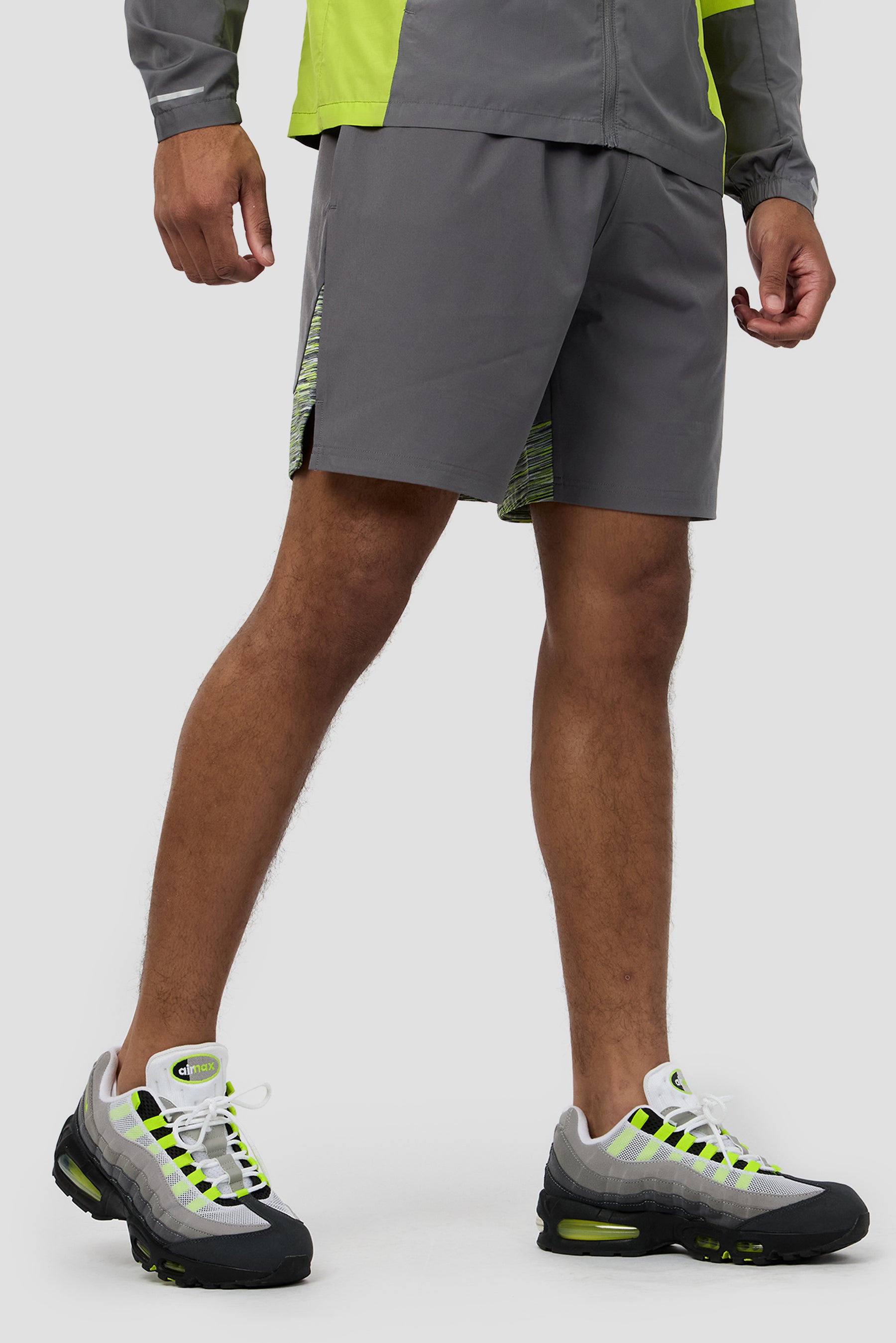 Trail Panel Short - Lime/Grey/Black