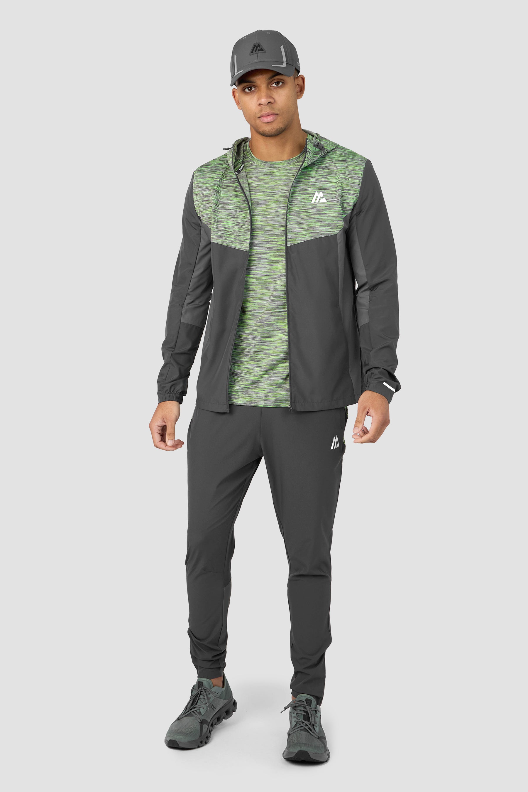Trail 3.0 Windbreaker - Grey/Neon Green