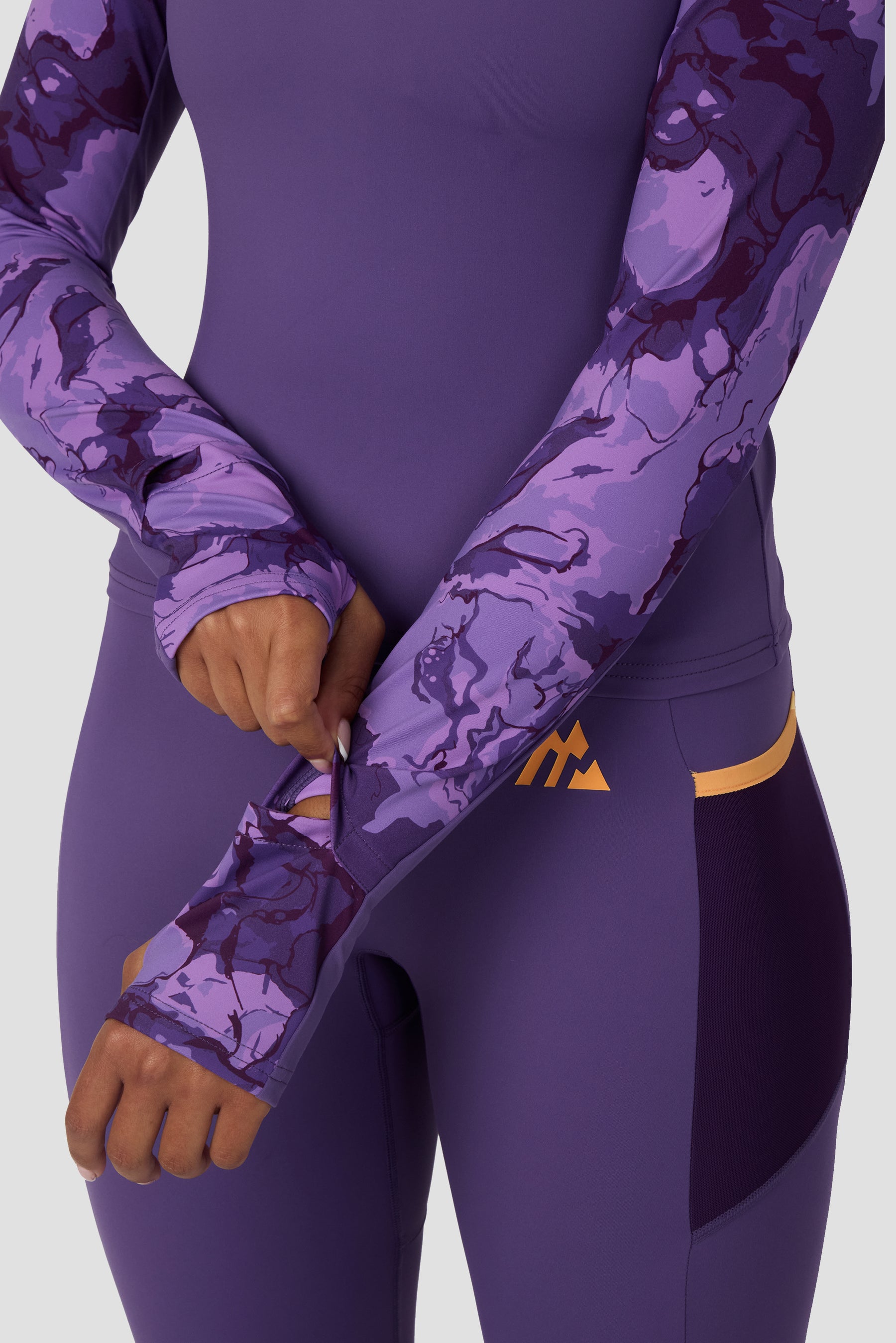 Fusion Print 1/4 Zip - Palazzo/Idaho Blue