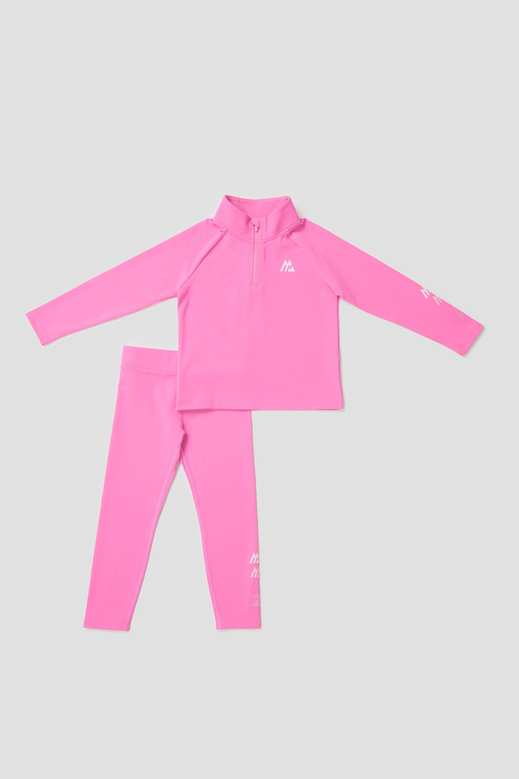 Infant Girls Graphic 1/4 Zip/Legging Set - Framboise