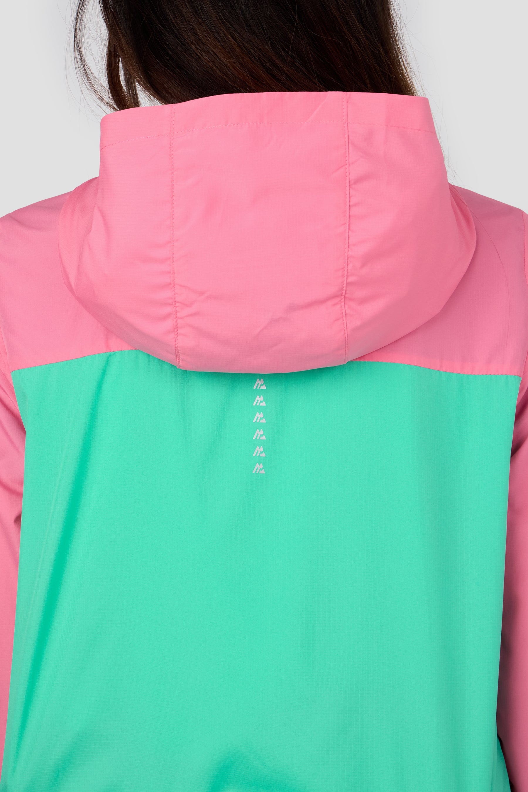 Girls Pace 2.0 Windbreaker - Tropical Lagoon/Pink Blossom