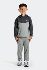 Infant Boys Align Hood/Jogger Set - Platinum Grey Marl/Asphalt Marl
