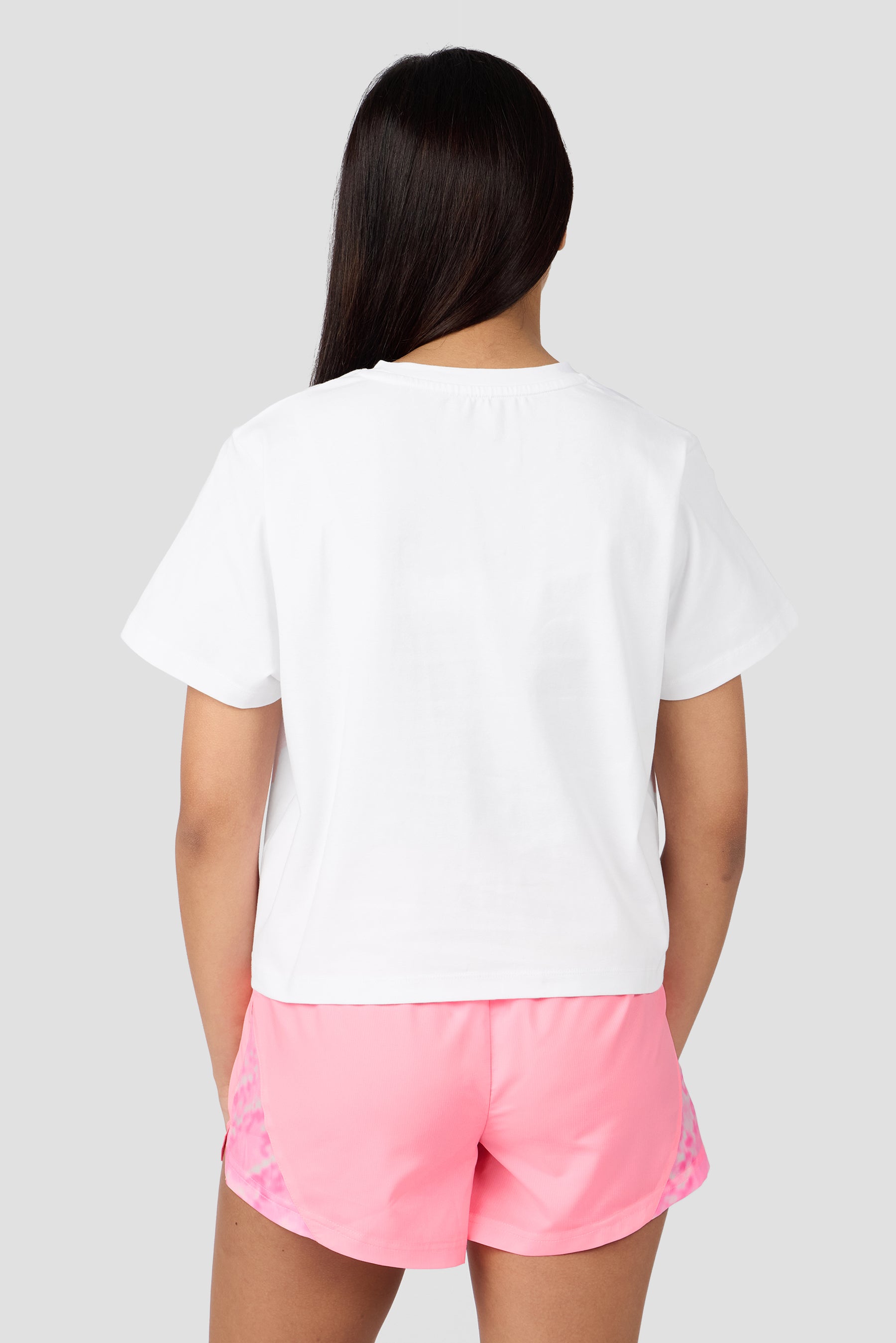 Girls Celeste Graphic T-Shirt - White/Candy Floss/Fuchsia