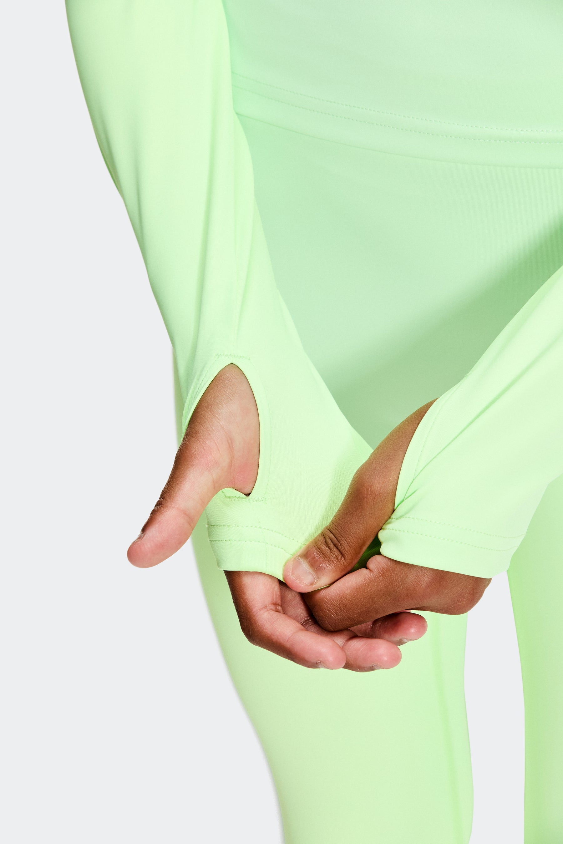 Girls Icon 1/4 Zip - Iced Matcha