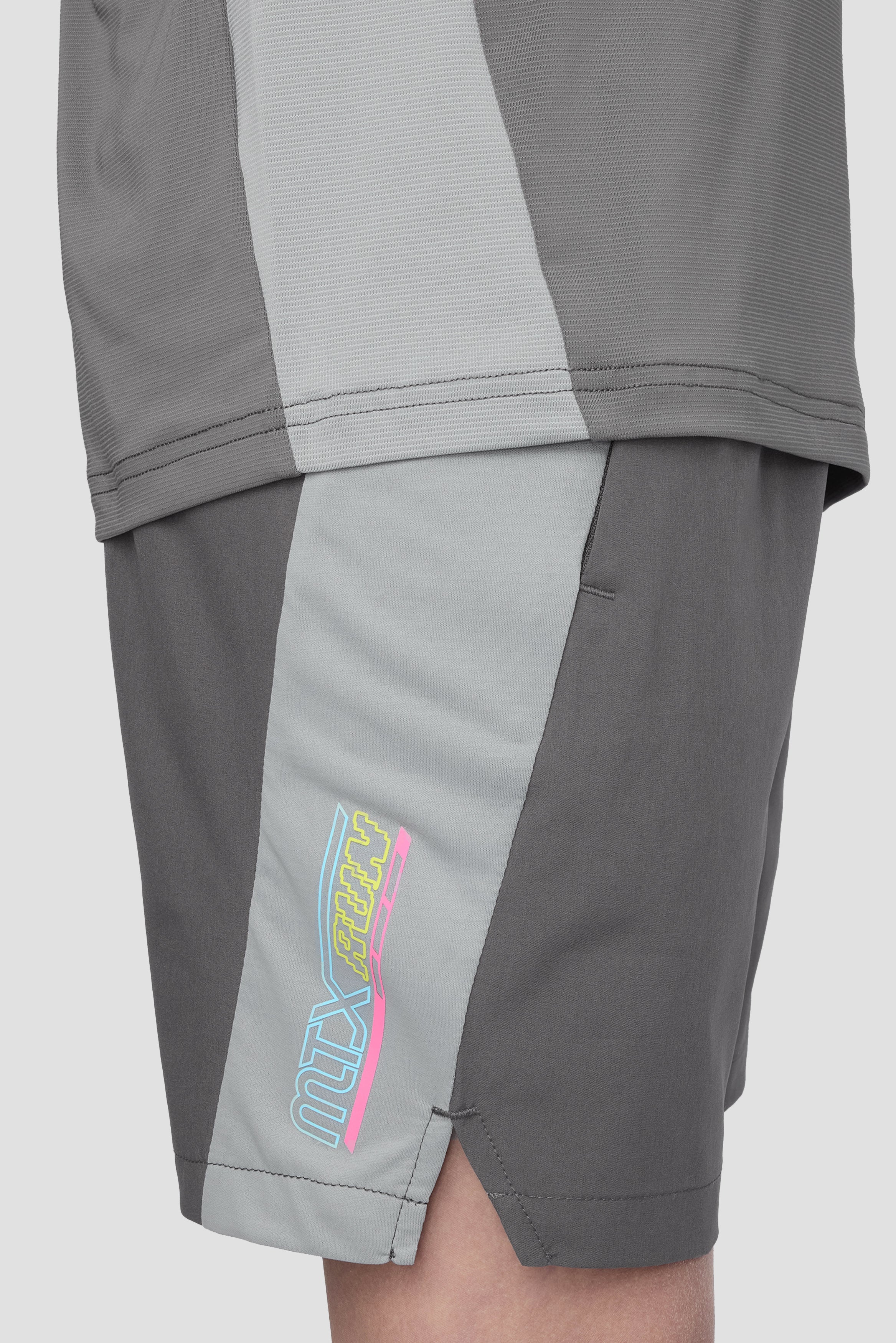 MTX Run Turbo Korte broek - Cementgrijs | Montirex Gymwear