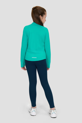 Girls Energy 1/4 Zip - Persian Green 